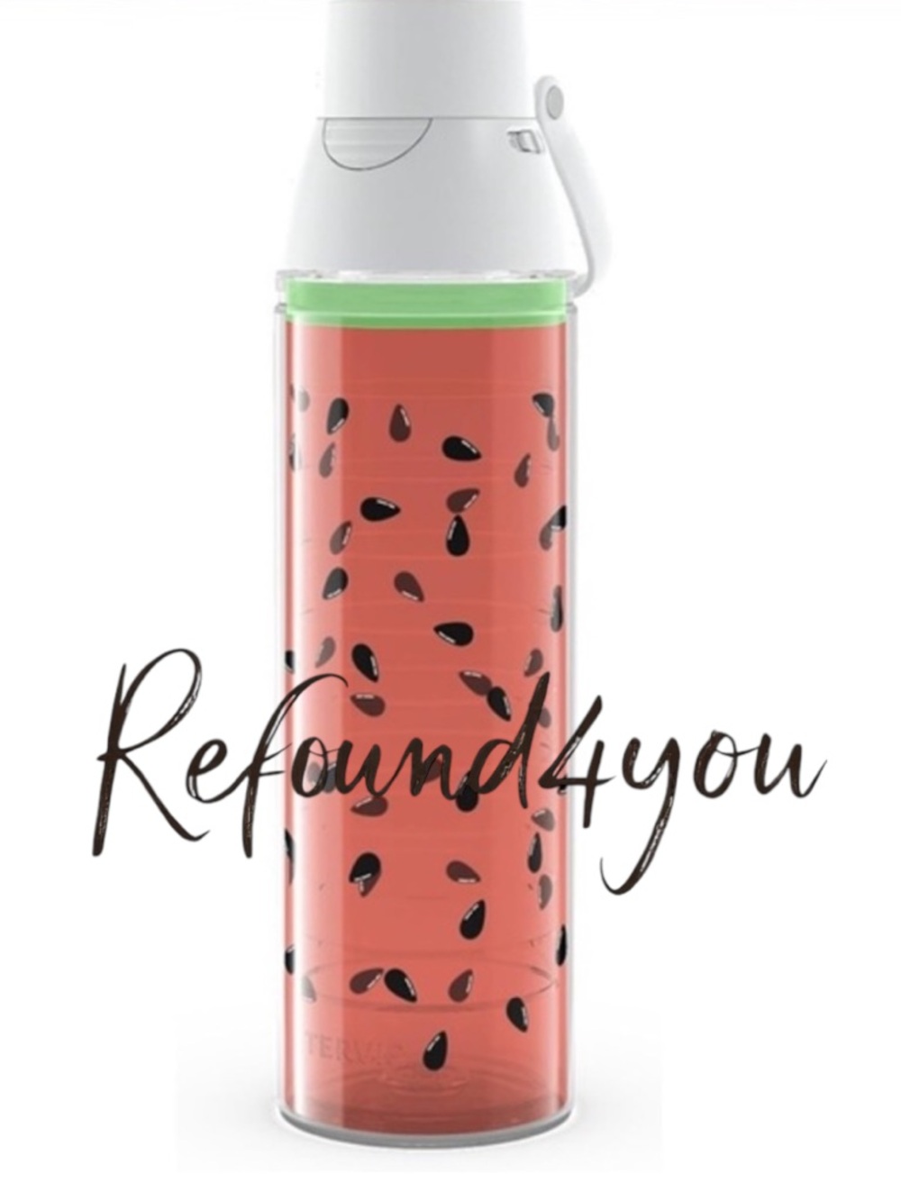 Travis - ‘Watermelon’ 24oz Insulated Water Bottle. NWT.
